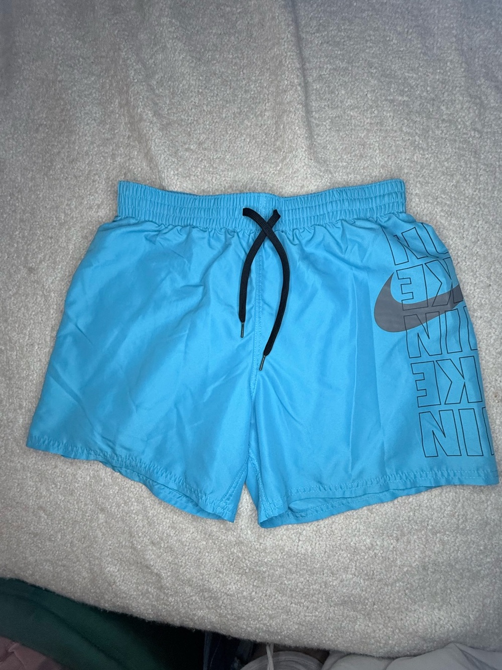 Nike Men's 5.5" Swim Shorts Brief-Lined Blue Grey Black Size Medium